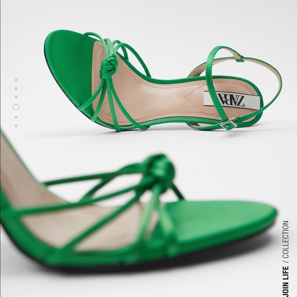 Zara Shoes - Zara green blogger fav heels